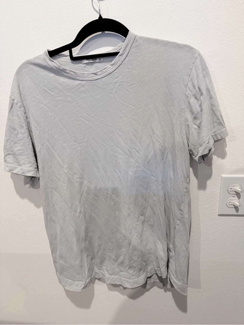 Buck Mason Light Gray Short Sleeve Crew Tee